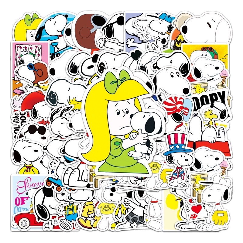 สติ๊กเกอร์-snoopy-285-สนู้ปปี้-50ชิ้น-ตกแต่ง-สนู๊ป-สติ้กเกอร์-สนุปปี้-สะนูป-snoopy-สนูป-สะนู-สนูบ-สนู-สนุบ-สนุป-ปี้-ปี่