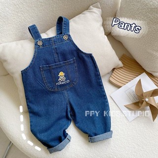 [Babycat] พร้อมส่ง ชุดจั๊มสูทกางเกงยีนขายาว แบบนิ่ม ทรงหลวม สไตล์เกาหลี ญี่ปุ่น แฟชั่นฤดูใบไม้ผลิ ฤดูใบไม้ร่วง สําหรับเด็กผู้ชาย
