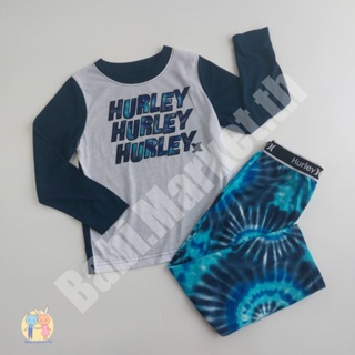 เซตเสื้อยืดเด็กชาย สีขาว กางเกงสีน้ำเงิน Hurley ของใหม่