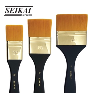 SEIKAI พู่กันแปรงสีอะครีลิคและน้ำมัน (Golden syn brush) 1 ด้าม