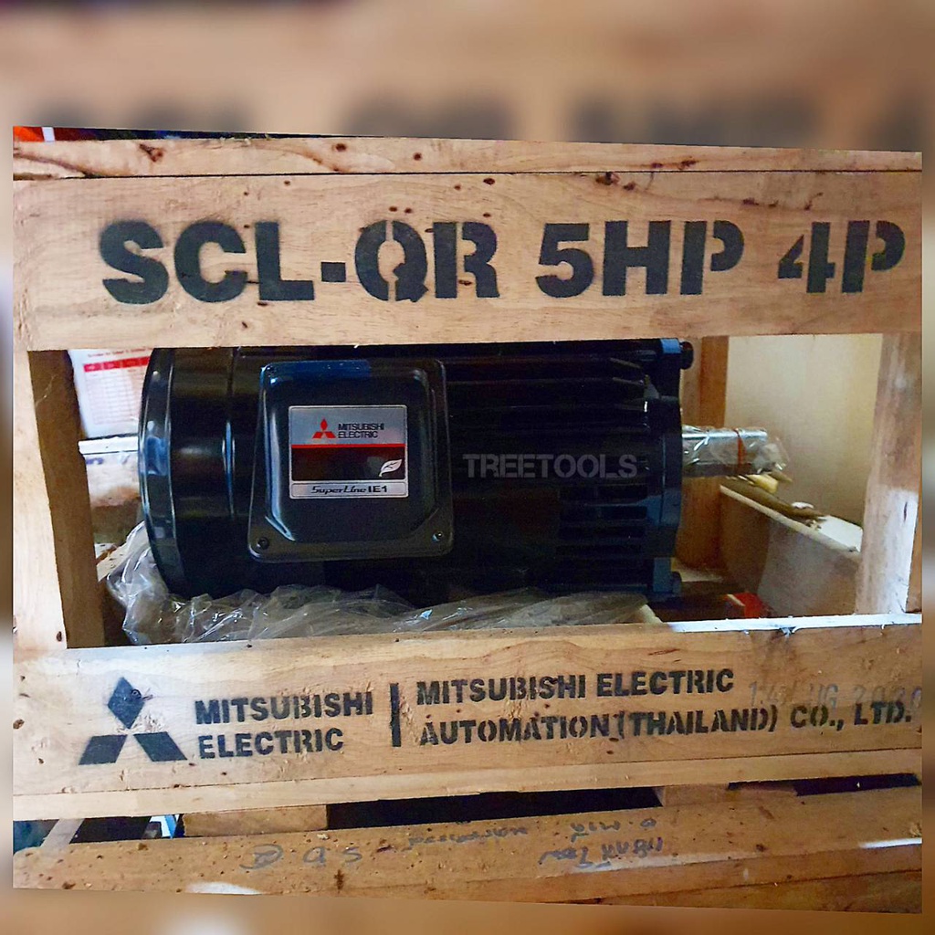 mitsubishi-มอเตอร์-รุ่น-scl-qr-220v-5hp-4pole-มอเตอร์ไฟฟ้า-motor-วัสดุแข็งพิเศษ-ทนทาน-ติดตั้งง่ายและเคลื่อนย้ายสะดวก