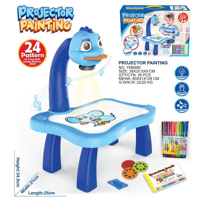 painting-drawing-board-projector-lamp-light-toy-learning-desk-kids-electric-music-children-educational-development