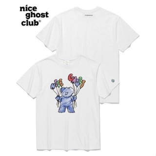 ALAND เสื้อยืด NICE GHOST CLUB BALLOON MACA DRAWING UV TEE