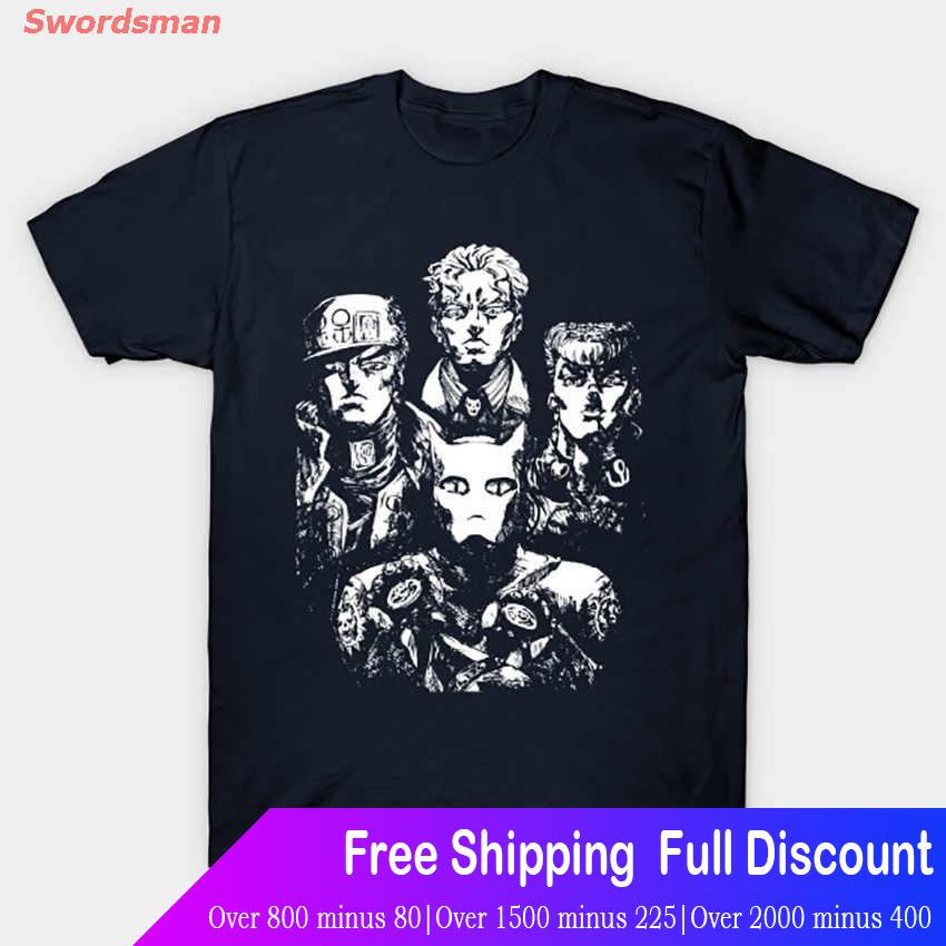 เสื้อยืดผู้ชายเสื้อยืดกีฬา-เสื้อคนอ้วน-jojos-bizarre-adventure-เสื้อไซส์ใหญ่-เสื้อไซส์บิ๊ก-4xl-เสื้อคนตัวใหญ่-เสื้ออ