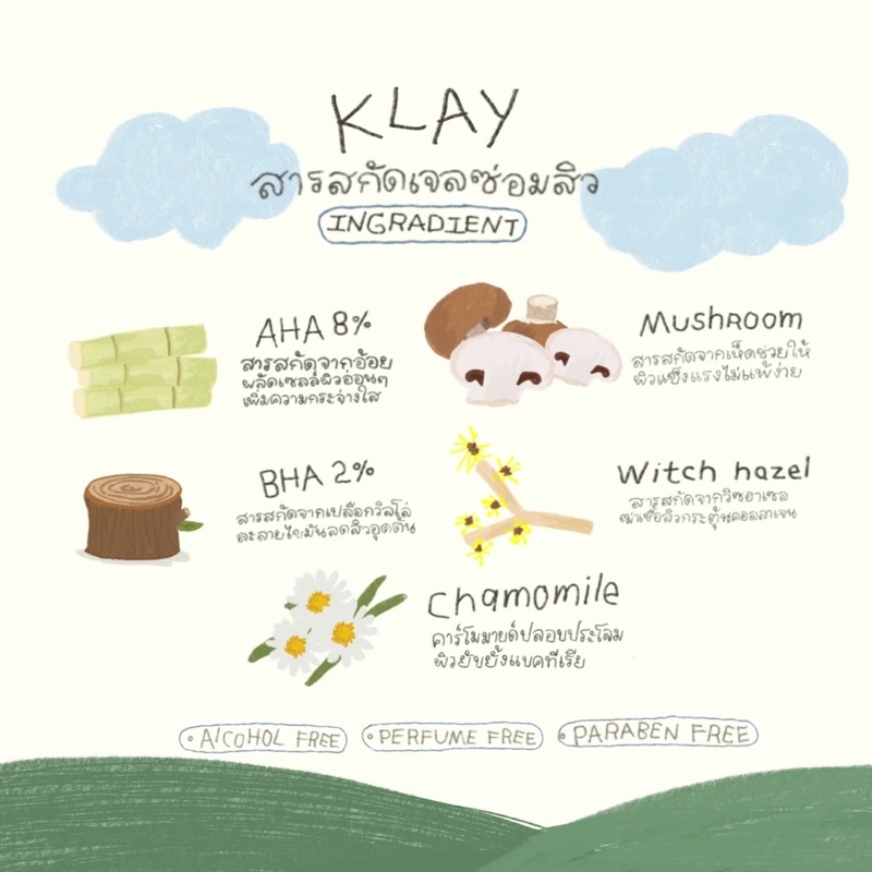 พร้อมส่ง-เจลซ่อมสิว-klay-รักษาสิว-bha-ตัวดัง-มีเก็บปลายทาง-ลดสิว-ลดรอย