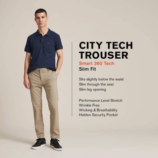 ภาพหน้าปกสินค้าพร้อมส่ง กางเกงขายาวผู้ชาย Dockers รุ่น City Tech Trousers, Slim Fit ของแท้ เนื้อผ้าให้ความยืดหยุ่นและการดูดซับความชื้น ซึ่งคุณอาจชอบราคาและรีวิวของสินค้านี้