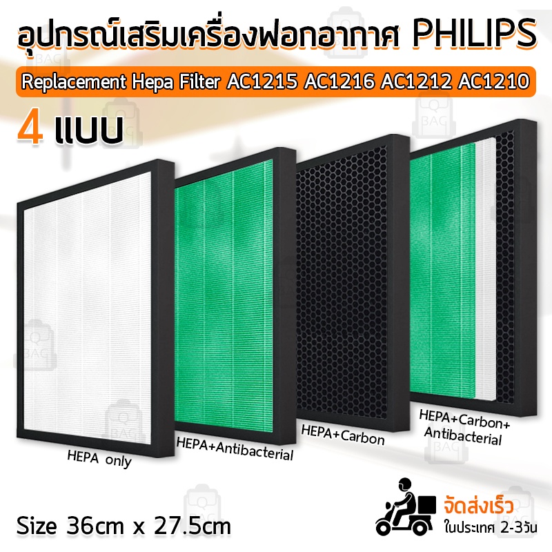 Qbags Philips FY1410 FY1413 Replacement filter Philip AC1215 AC1212 AC1216 AC1210