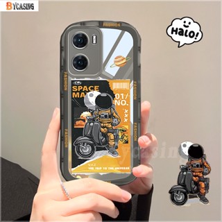 เคสโทรศัพท์มือถือแบบนิ่ม TPU ใส ทรงวงรี ลายนักบินอวกาศ สําหรับ VIVO Y16 Y22 Y35 Y33S Y21T Y21S Y33S Y11 Y12 Y15 Y17 Y12S Y12A Y15S Y15A Y20S Y20i Y19 Y91C Y1s Y30 Y51 S1