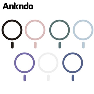 Ankndo สติกเกอร์แม่เหล็กไร้สาย แข็งแรง สําหรับ iPhone 12 Pro Max 11 Xs Xr 8 7