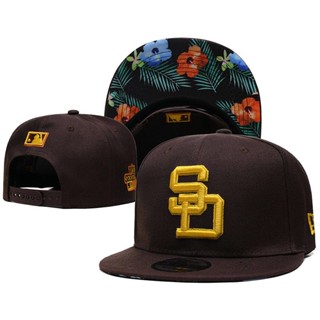 Sd padres MLB หมวกเบสบอล หมวกกีฬา ลําลอง กลางแจ้ง ฮิปฮอป