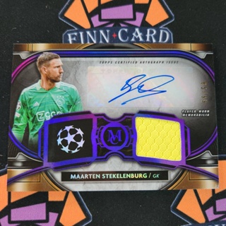 Maarten Stekelenburg 2022 Topps Museum Collection Player-Worn Mem Auto 65/99