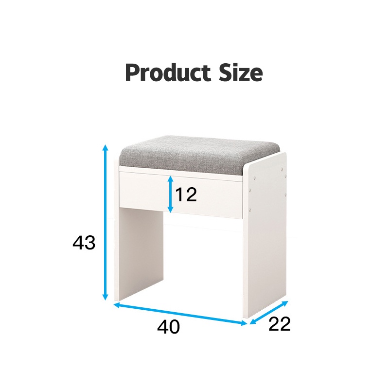 xin-lan-ya-she-สตูลแต่งหน้า-nordic-simple-dressing-table-เก้าอี้ห้องนอนในครัวเรือนขนาดเล็กสตูล-modern-minimalist-creative-dressing-สตูล