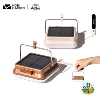 โคมไฟ Mobi Garden LED Ling Xi Camp Light แบบแขวน มีสองสี ชาจไฟด้วย USB + โซล่าเซลล์ ขนาดเล็กพกพาง่าย