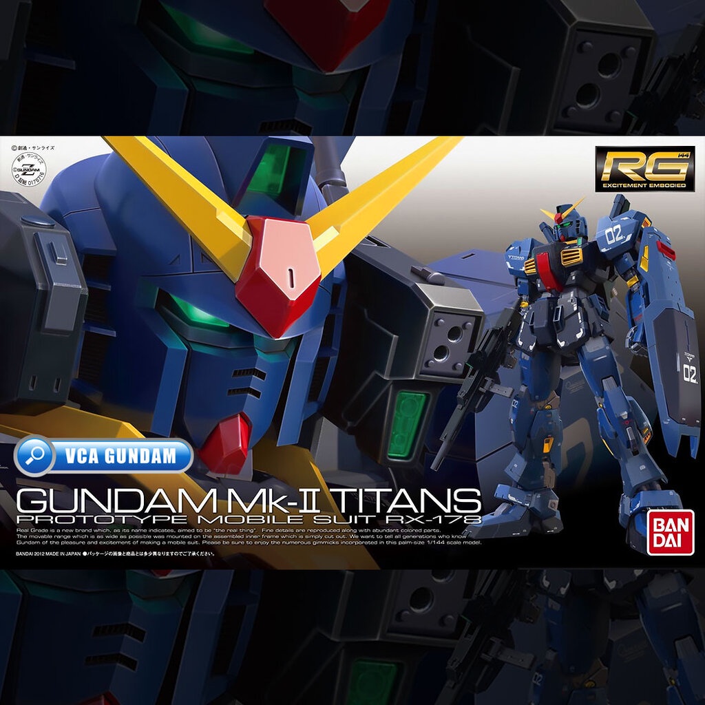 VCA ⭐️ BANDAI GUNPLA REAL GRADE RG 1/144 GUNDAM MK-II TITANS ประกอบ ...