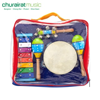 Custom Music in a bag เซ็ทเครื่องเคาะจังหวะ เครื่องดนตรีเด็ก by Churairat Music