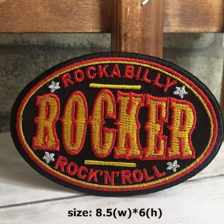 Rocker วงร็อค ตัวรีดติดเสื้อ อาร์มรีด อาร์มปัก ตกแต่งเสื้อผ้า หมวก กระเป๋า แจ๊คเก็ตยีนส์ Hipster Embroidered Iron on ...