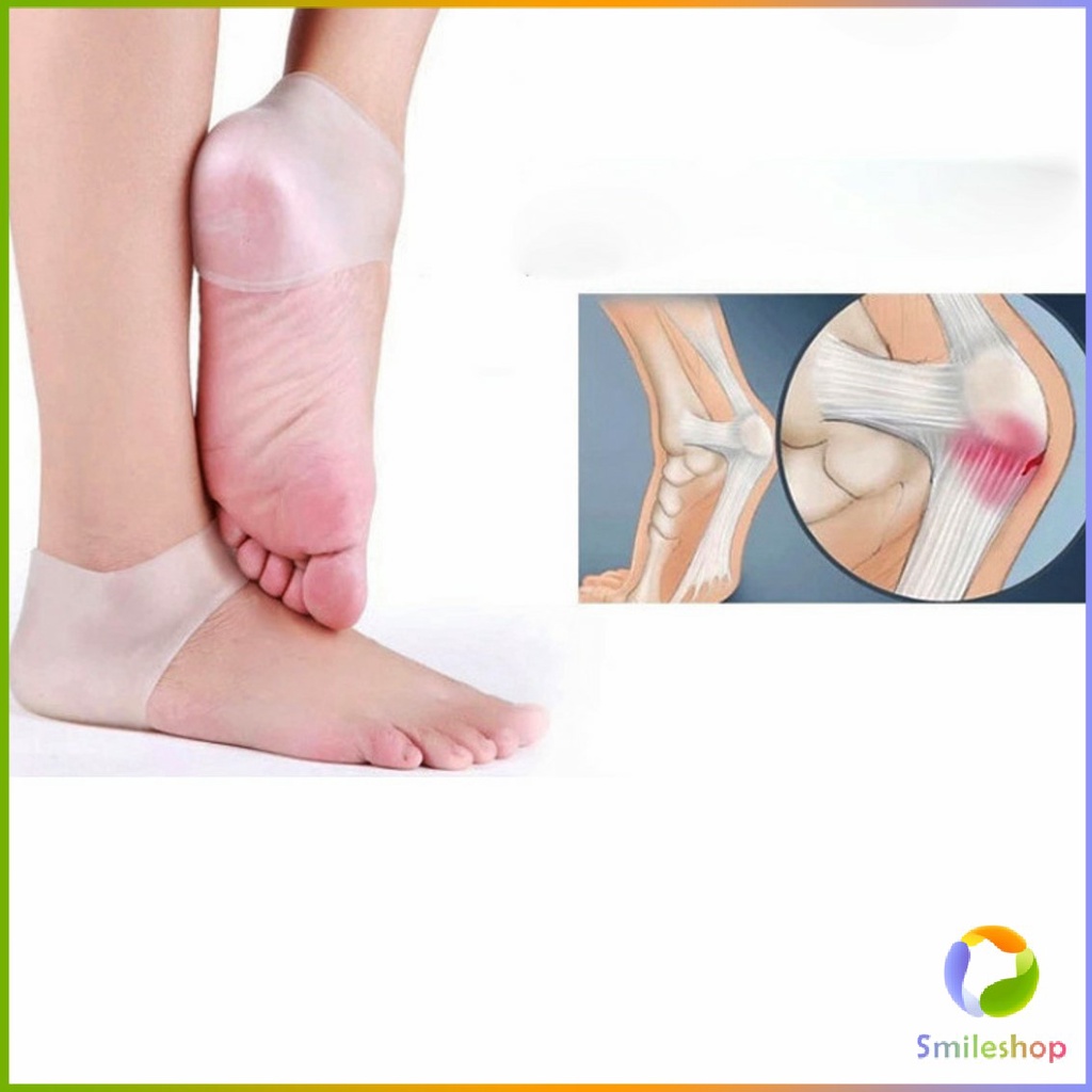 ซิลิโคนสวมส้นเท้า-แผ่นปิดเท้าป้-องกันการแต-กของการนวด-ให้ความชุ่มชื้นที่ระ-บรรเทาอาการปวดส้นเท้า-silicone-foot-protect