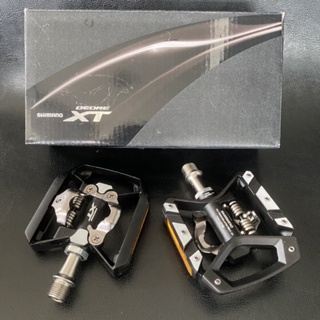 บันได Shimano รุ่น XT  PD-T8000 , พร้อมคลีท , มีทับทิม บันไดทัวร์ลิ่ง pedal