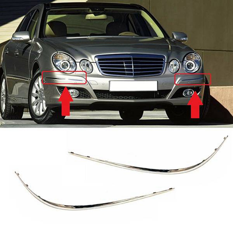 แถบโครเมี่ยม-ติดกันชนหน้า-สําหรับ-mercedes-w211-e320-e350-e550-e63-amg-1-คู่-2118852321-2118852421