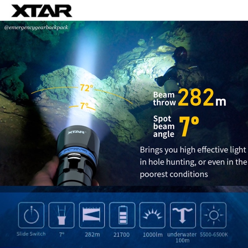 xtar-ds1-set-1000lms-282m-100m-diving-flashlight