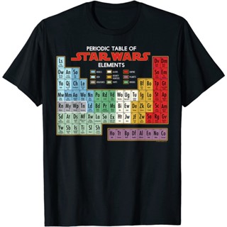 SKTT1 เสื้อยืดยอดนิยม Star Wars Periodic Table Of Elements Graphic Family Suit T-Shirt T-Shirt Short sleeve T-shirts