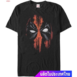 cdpo เสื้อยืดแขนสั้น Mens Marvel Deadpool Streak Mask T-Shirt Short sleeve T-shirts