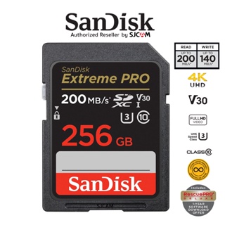 ภาพหน้าปกสินค้าSanDisk Extreme Pro SD Card SDXC 256GB (SDSDXXD-256G-GN4IN) ความเร็วอ่าน 200MB/s เขียน 140MB/s เมมโมรี่การ์ด SDCARD แซนดิส รับประกัน Synnex lifetime ที่เกี่ยวข้อง