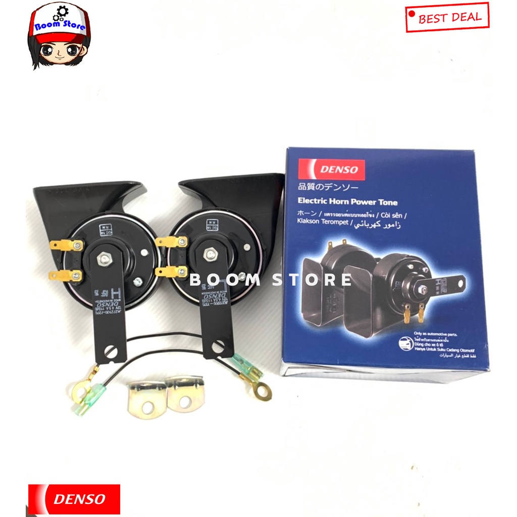 denso-แท้-100-แตรหอยโข่ง-denso-เสียงรถเบนซ์-12v-1คู่-ใส่ได้ทั้งมอเตอร์ไซด์และรถยนต์-รหัสสินค้า-6900