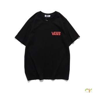 เสื้อทหาร - VANS การ์ตูน Graffiti ไม่สงครามเสื้อยืดสําหรับผู้ชายผู้หญิงผ้าฝ้ายแฟชั่นลําลองเสื้อยืดแ