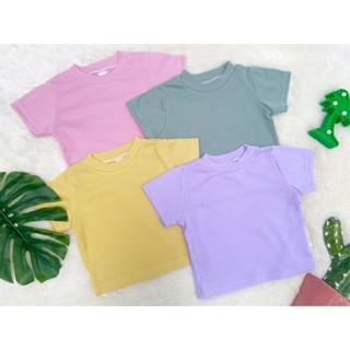 🌸เสื้อครอปลูกสาวตัวเล็กสไตล์มินิมอล ใส่น่ารักมากค่ะ*ปรับไซส์