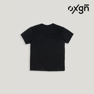 Tee เสื้อเบลาส์ โลโก้ OXGN เสื้อยืด Easy Fit พร้อมลายพิมพ์พิเศษสําหรับผู้ชาย (ขาว / ดํา)! S6ci ibD