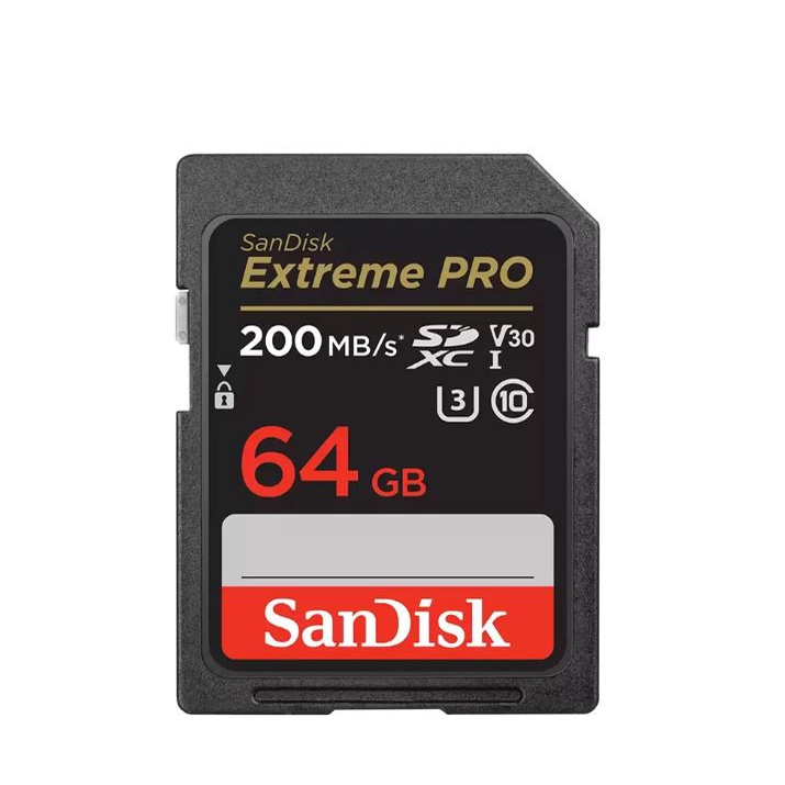 ภาพหน้าปกสินค้าSANDISK EXTREME PRO SDXC UHS-I CARD 64 GB SD CARD (เอสดีการ์ด) (SDSDXXU-064G-GN4IN) จากร้าน jib_officialshop บน Shopee