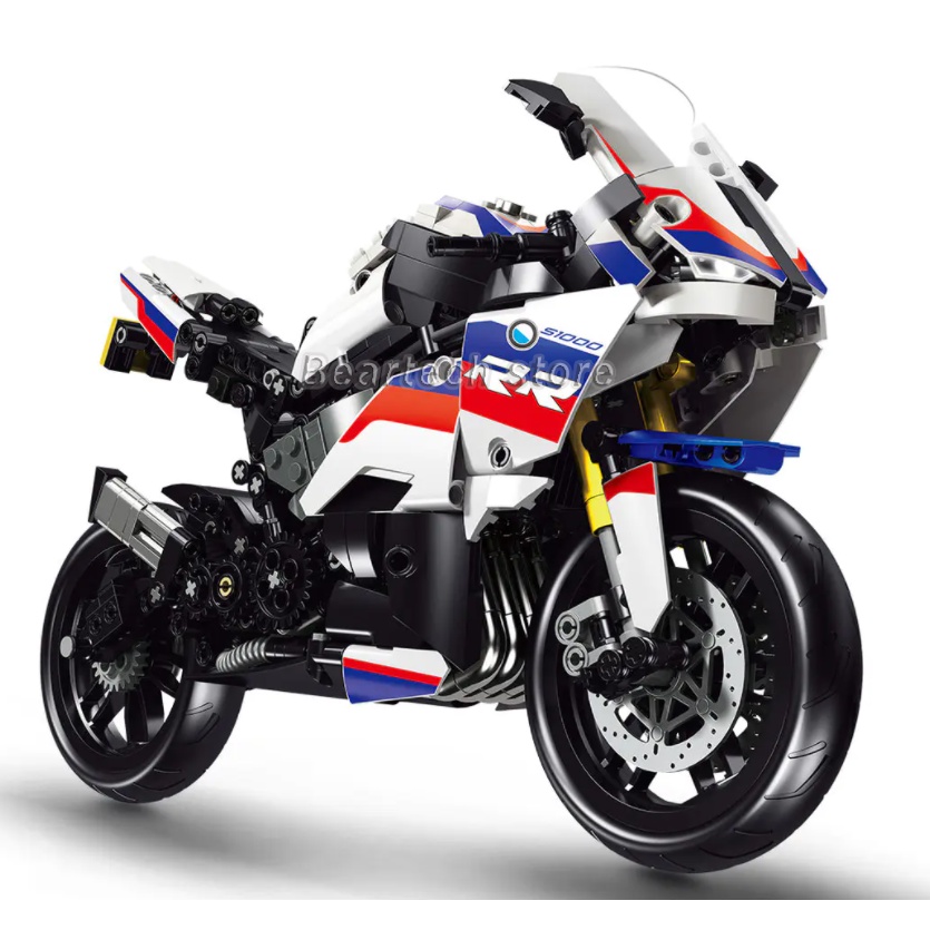 บล็อกตัวต่อรถมอเตอร์ไซค์เทคนิค-s1000rr-ของเล่นสําหรับเด็กผู้ชาย