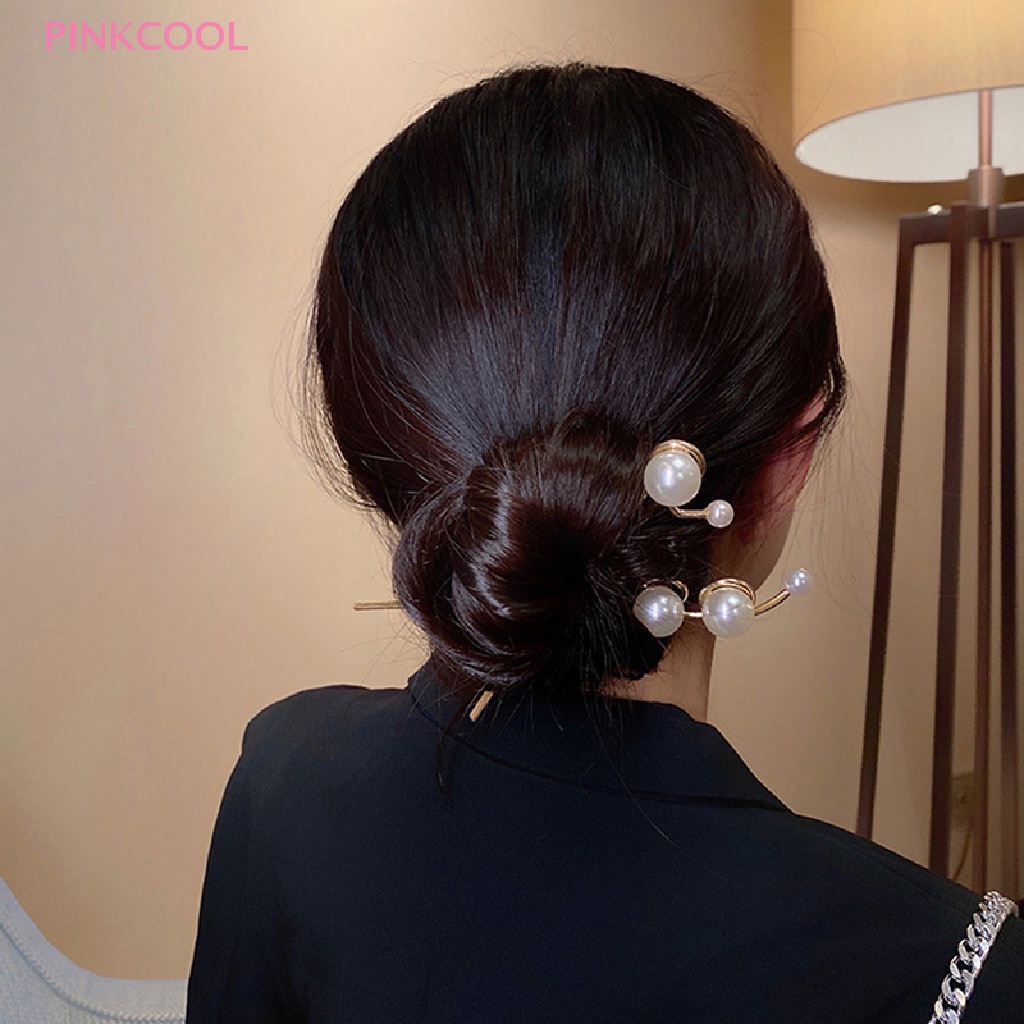 pinkcool-กิ๊บติดผมโลหะ-ประดับไข่มุกเทียม-เครื่องประดับ-สําหรับเจ้าสาว-งานแต่งงาน