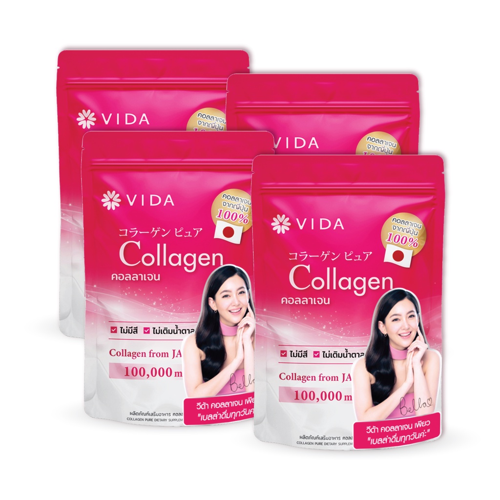ภาพหน้าปกสินค้าVida Collagen Pure 100g. 4 ซอง