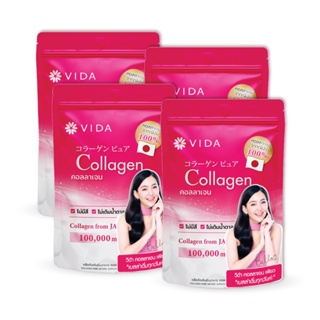 ภาพขนาดย่อของสินค้าVida Collagen Pure 100g. 4 ซอง