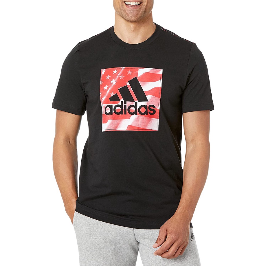 adidasเสื้อยืดผู้ชาย-adidas-mens-americana-cotton-graphic-t-shirt-adidasmens-womens-t-shirts-0r