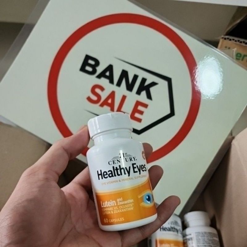 ภาพสินค้าพร้อมส่ง  21st Century, Healthy Eyes, Lutein & Zeaxanthin, 60 Capsules   ( ขวดสีเหลื่องอมส้ม ) จากร้าน banksale บน Shopee ภาพที่ 1