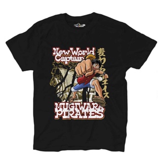 เสื้อยืดโอเวอร์ไซส์เสื้อยืดราคาถูกT-Shirt Man One Pirate Piece Luffy Thousand Sunny World CapnS-3XL