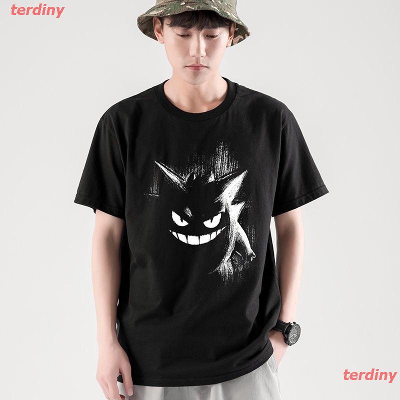 ลายน่ารัก-โปเกมอนเสื้อยืดลำลอง-เสื้อยืดพิมพ์ลายการ์ตูน-pokemon-go-yao-สไตล์ญี่ปุ่น-pokemon-short-sleeve-t-shirts