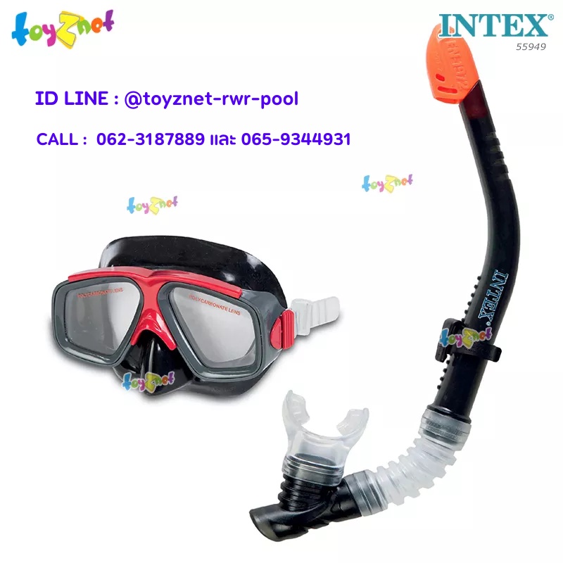 Intex ชุดหน้ากาก-ท่อหายใจ เซิร์ฟไรเดอร์ รุ่น 55949 | Shopee Thailand