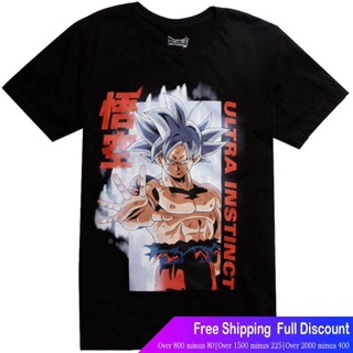 □ดราก้อนบอลเสื้อยืดแขนสั้น Hot Topic Dragon Ball Super Goku Ultra Instinct T-Shirt Exclusive Dragon Ball Sports T-shirt