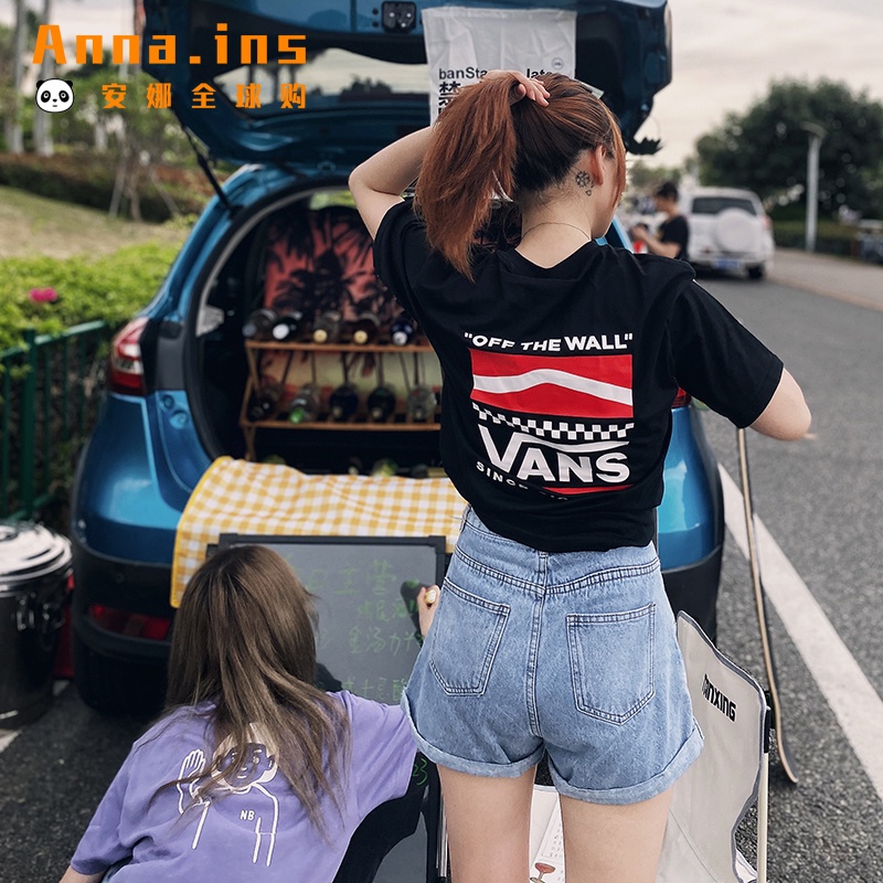 vans-ใหม่-เสื้อยืดลําลอง-แขนสั้น-ผ้าฝ้าย-สําหรับผู้ชาย-ผู้หญิง-vn0a4mmxwht