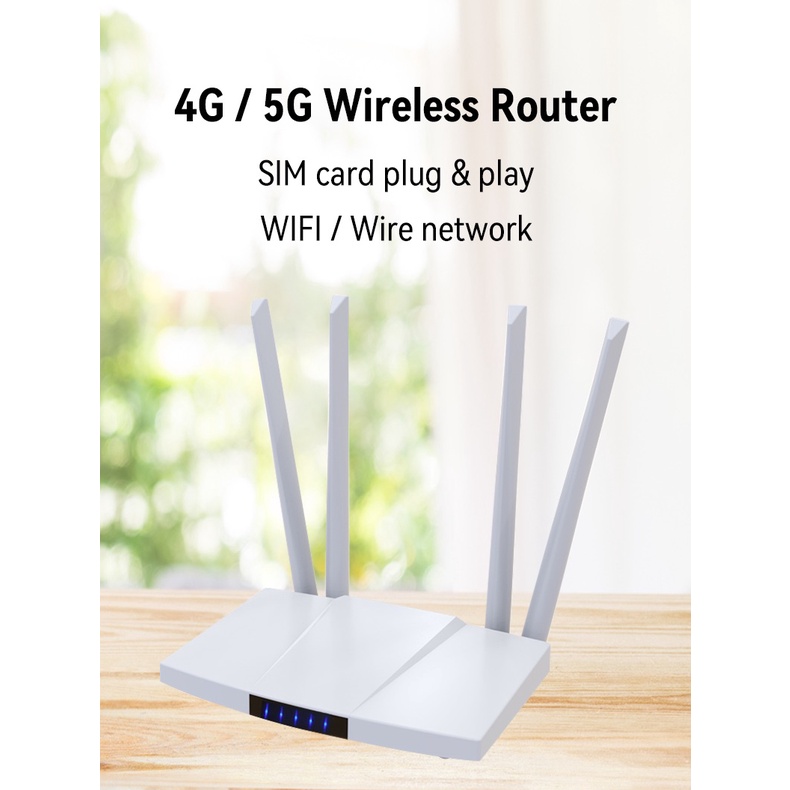 4grouter4เสา-เราเตอร์4เสาใส่ซิม-300mbps-รองรับ-4g-5g-รองการใช้งานสูงสุด-32-อุปกรณ