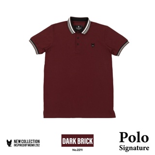 ภาพหน้าปกสินค้าMemo By AEIOU เสื้อโปโล 🟧 สีอิฐเข้ม Memo🦊 Premium Polo Signature สินค้าลิขสิทธิ์แท้ Dark brick / Red brick ที่เกี่ยวข้อง