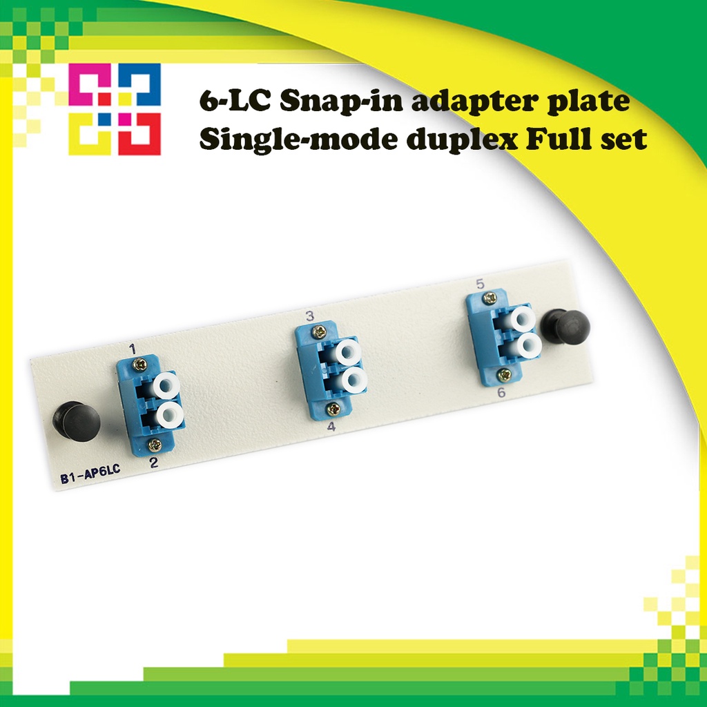 6-lc-snap-in-adapter-plate-single-mode-duplex-full-set