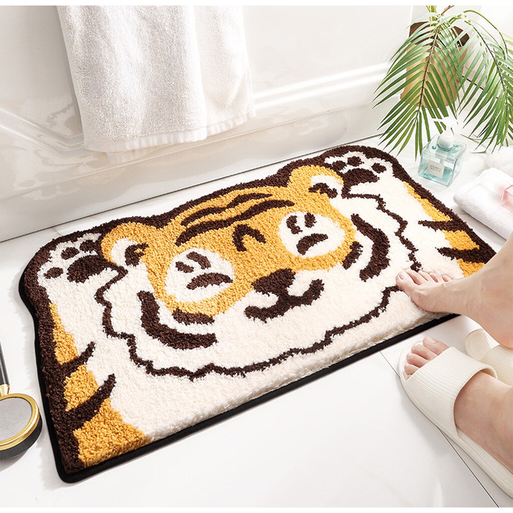 ภาพหน้าปกสินค้าOmocha - Tiger mat : พรมเสือขนนุ่ม พรมปูพื้น พรม จากร้าน omocha บน Shopee