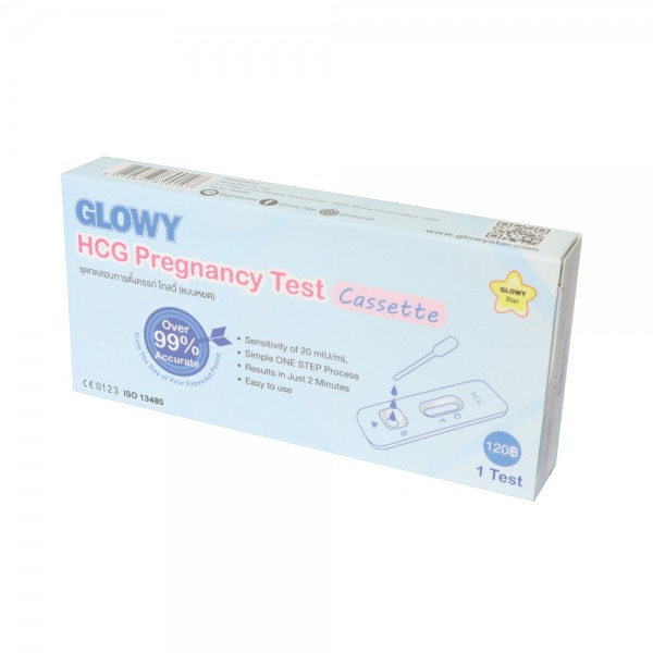 glowy-hcg-test-cassette-หยด-preg-test-ฟ้า