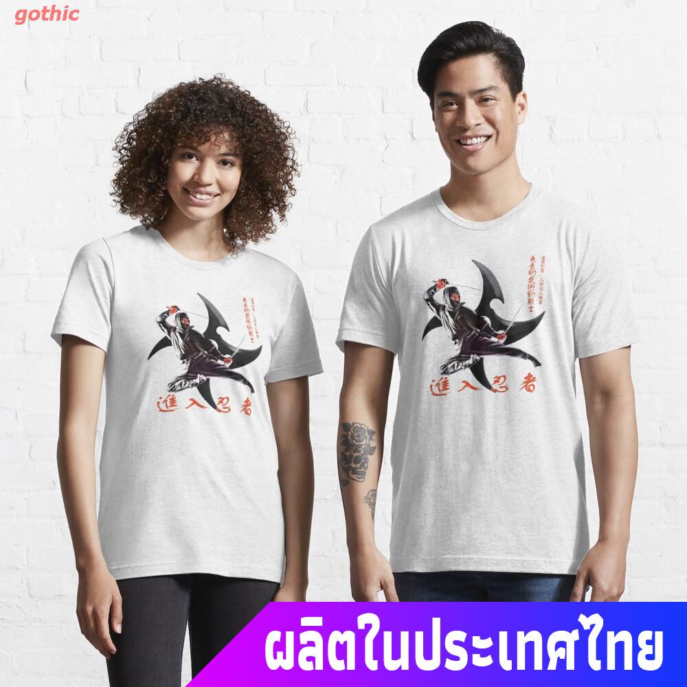 เสื้อยืดแขนสั้น-enter-the-ninja-martial-arts-vintage-tee-essential-t-shirt-mens-womens-t-shirts