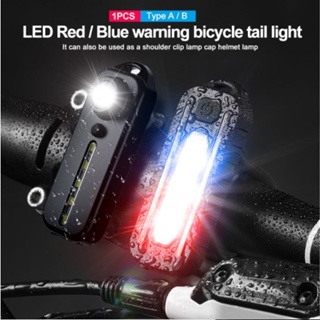 มินิบางไฟฉายยุทธวิธีตำรวจไหล่แสง USB Type-C ชาร์จจักรยานไฟท้ายหมวกกันน็อคโคมไฟพวงกุญแจ Light